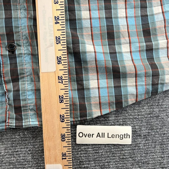 5.11 Tactical Single Flex Covert Snap Button Shirt Mens M Blue Plaid RAPIDraw - Picture 8 of 9